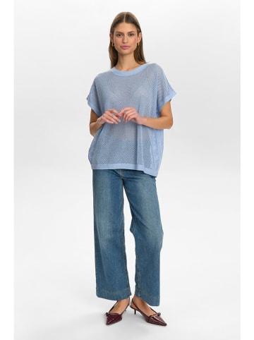NÜMPH Strickshirt in Hellblau