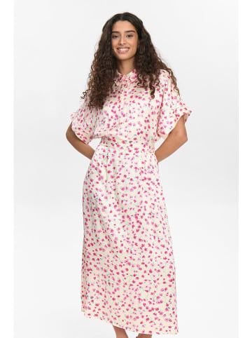 NÜMPH Kleid "Nutwinkle" in Creme/ Rosa