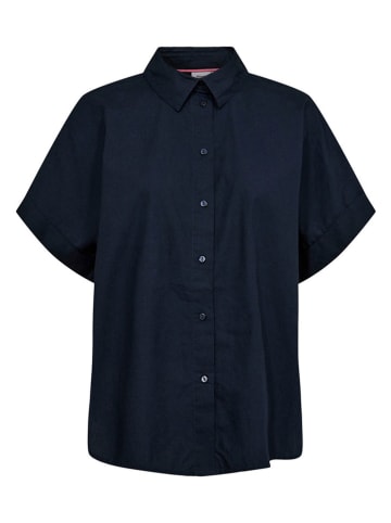 NÜMPH Blouse "Nuliva" donkerblauw