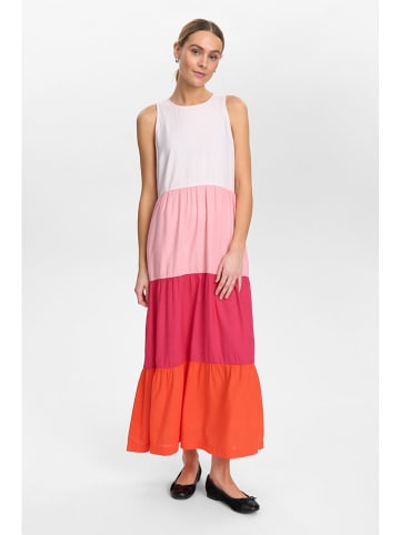 NÜMPH Kleid "Nupromise" in Weiß/ Rosa/ Rot