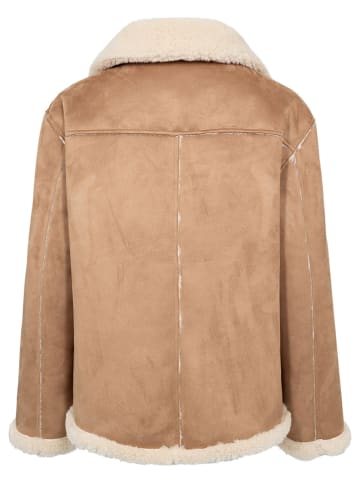 NÜMPH Omkeerbare tussenjas "Nueliotta" camel/crème