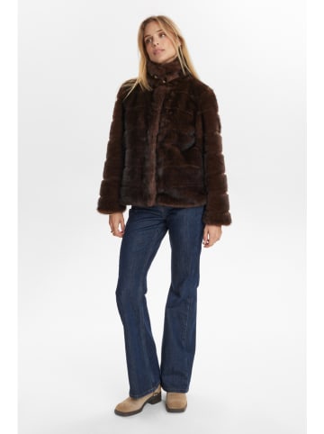 NÜMPH Teddyjacke "Nuwindall" in Dunkelbraun