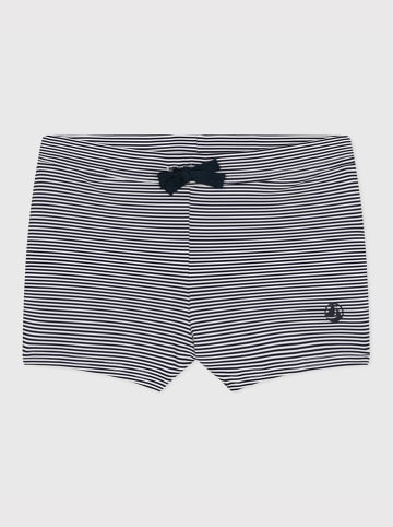 PETIT BATEAU Zwembroek wit/zwart