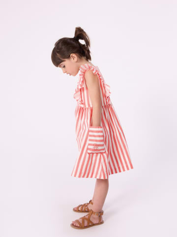 PETIT BATEAU Kleid in Weiß/ Rot