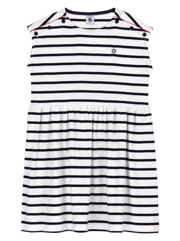 PETIT BATEAU Kleid in Weiß/ Schwarz