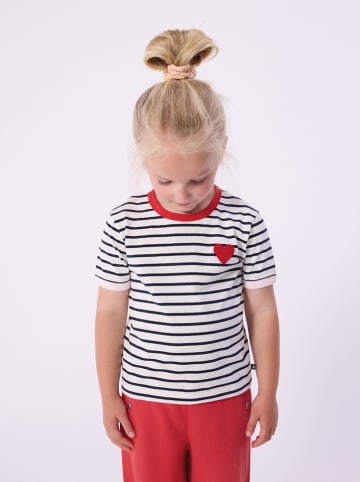 PETIT BATEAU Shirt wit/donkerblauw