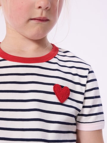 PETIT BATEAU Shirt wit/donkerblauw