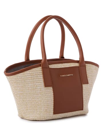 Vince Camuto Handtas "Amalfi" beige/bruin - (B)38 x (H)19 x (D)12 cm