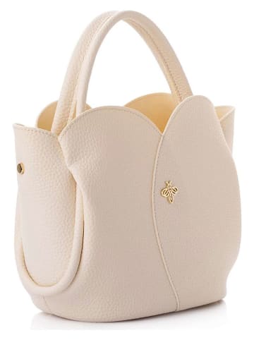 Lucky Bees Torebka "Arden" w kolorze kremowym - 29 x 21 x 15 cm