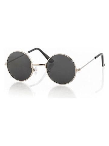 Lucky Bees Dziecięce okulary przeciwsłoneczne w kolorze srebrno-czarnym