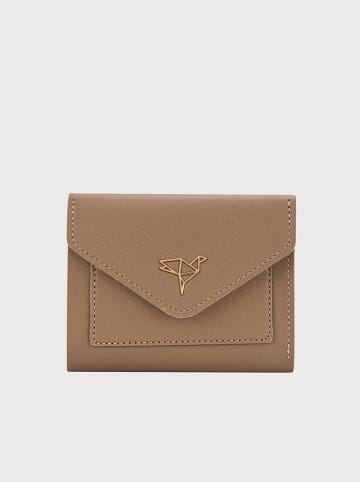 Lucky Bees Geldbörse "Columbia" in Khaki - (B)12 x (H)10 x (T)3 cm
