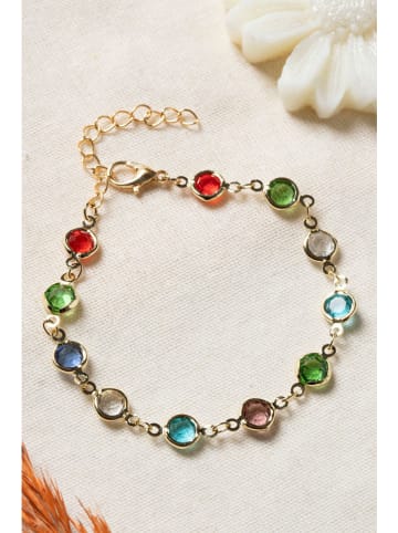 Lodie Silver Vergold. Armkette mit Edelsteinen