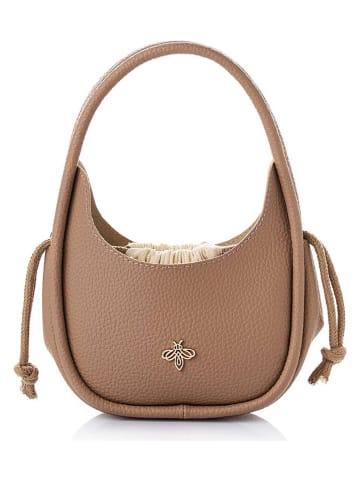 Lucky Bees Schultertasche "Hedy" in Hellbraun - (B)28 x (H)21 x (T)9 cm