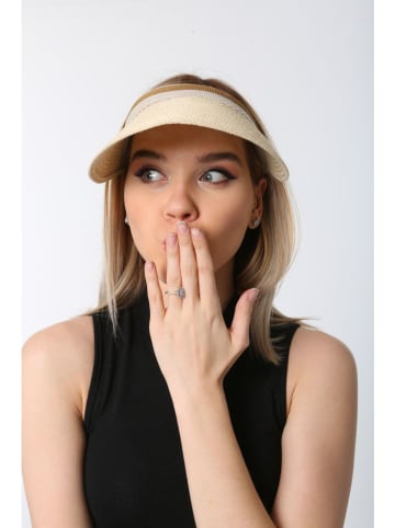 Lucky Bees Sonnenvisier in Beige