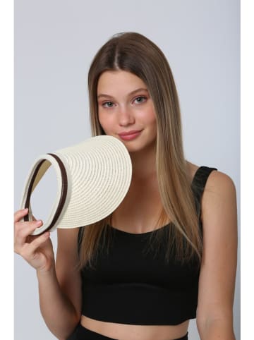 Lucky Bees Sonnenvisier in Creme