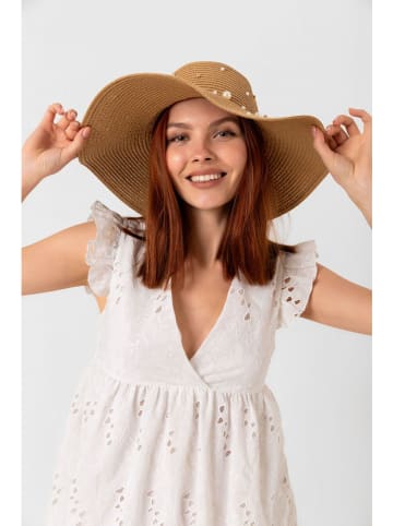 Lucky Bees Sonnenhut in Beige