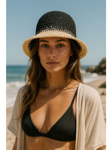 Lucky Bees Zonnehoed donkerblauw/crème