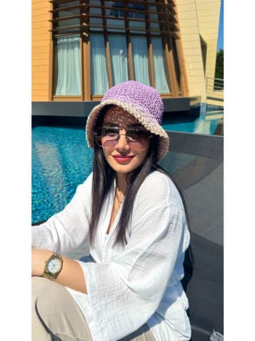 Lucky Bees Sonnenhut in Lila/ Creme