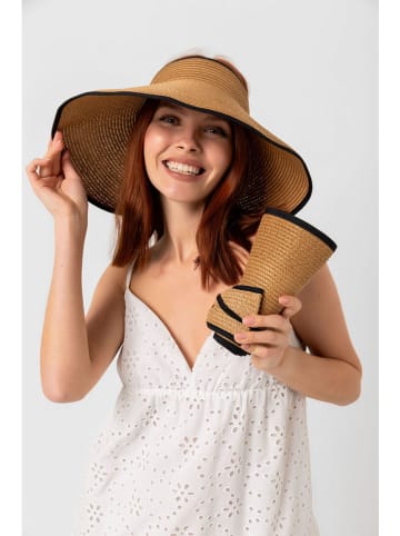 Lucky Bees Visier beige/zwart