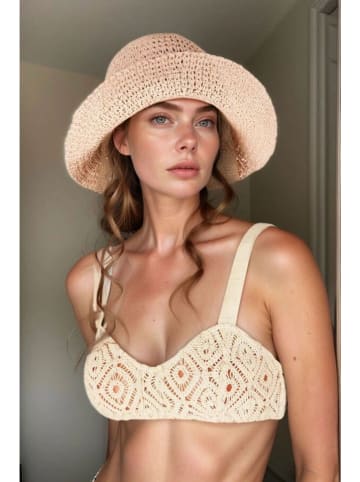 Lucky Bees Sonnenhut in Beige