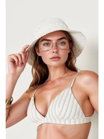 Lucky Bees Zonnehoed wit