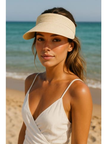 Lucky Bees Sonnenvisier in Creme