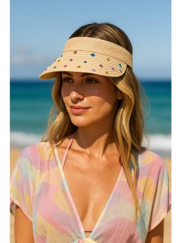 Lucky Bees Sonnenvisier in Beige