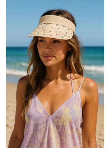 Lucky Bees Sonnenvisier in Beige