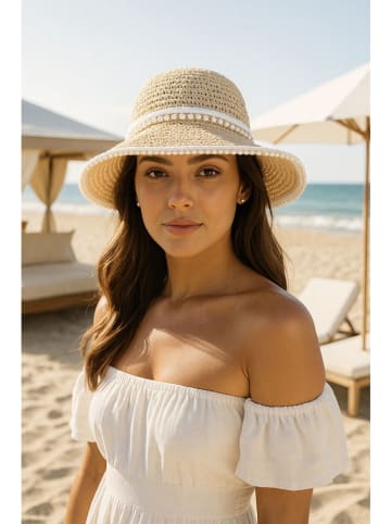 Lucky Bees Sonnenhut in Beige