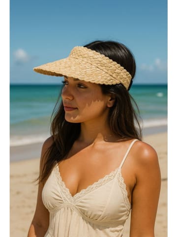 Lucky Bees Sonnenvisier in Beige