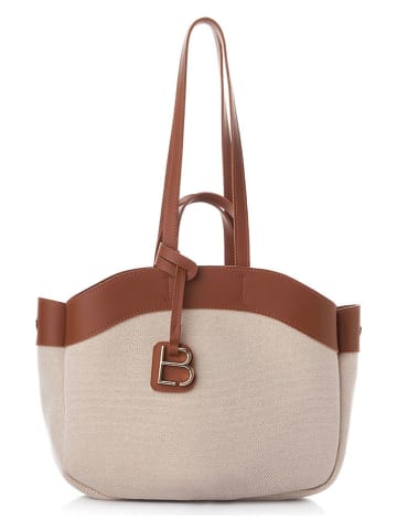 Lucky Bees Schultertasche "Isla Mini" in Hellbraun - (B)35 x (H)23 x (T)15 cm