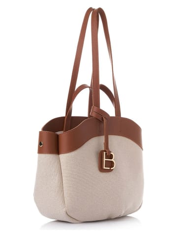 Lucky Bees Schultertasche "Isla Mini" in Hellbraun - (B)35 x (H)23 x (T)15 cm