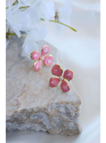 Heliophilia Kolczyki-wkrętki z perłami syntetycznymi