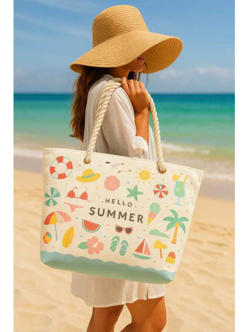 Lucky Bees Torba plażowa ze wzorem - 55 x 36 x 15 cm