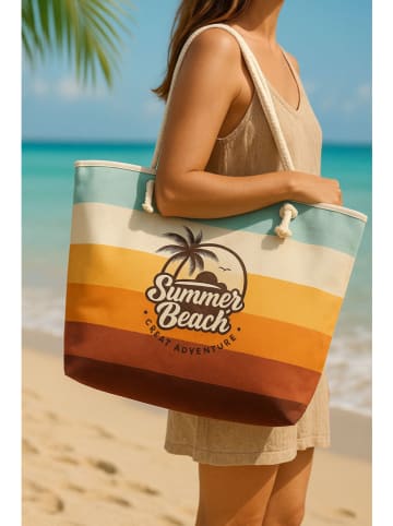 Lucky Bees Strandtas meerkleurig - (B)55 x (H)36 x (D)15 cm