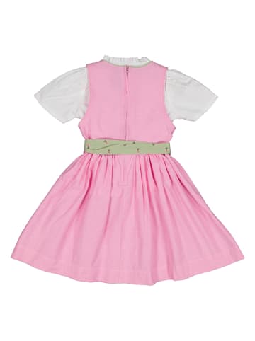 Isartrachten Dirndl in Rosa/ Grün