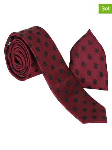 G.O.L.® FINEST COLLECTION 2-delige set: stropdas & pochet rood