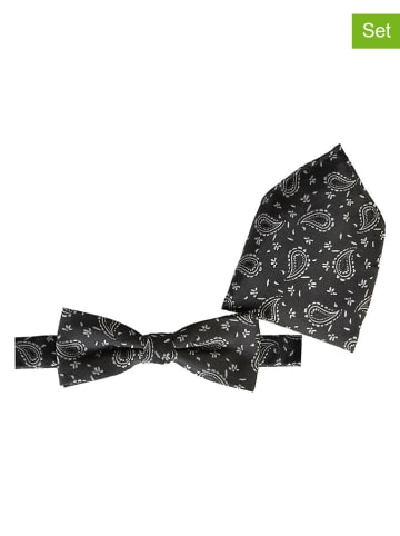 G.O.L.® FINEST COLLECTION 2tlg. Set: Fliege & Einstecktuch in Schwarz