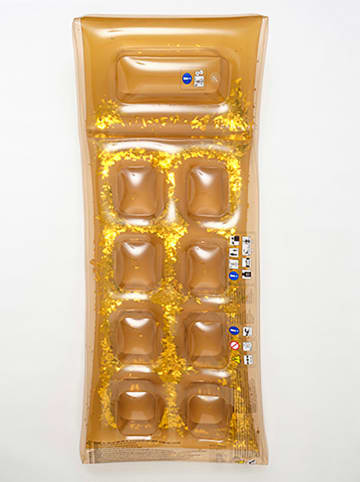 Sunny Life Dmuchany materac w kolorze złotym