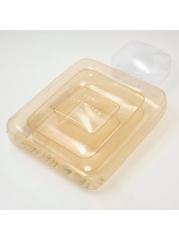 Sunny Life Dmuchany materac w kolorze żółtym