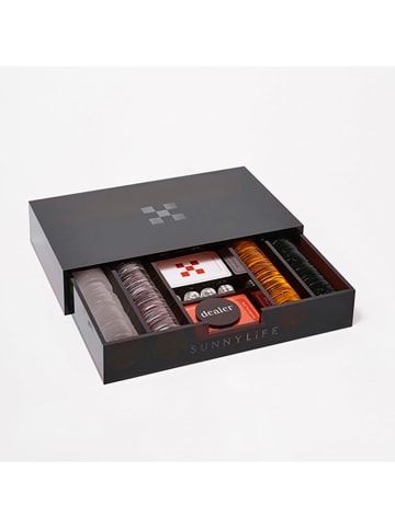 Sunny Life Gra karciana "Luxe Lucite Poker" w kolorze czarnym