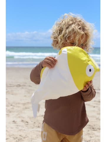 Sunny Life Wickeltasche "Finn the fisch" in Weiß/ Gelb