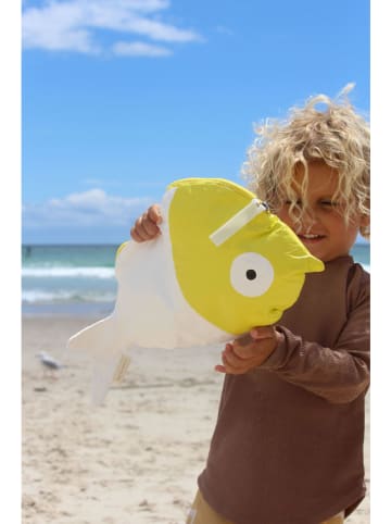 Sunny Life Wickeltasche "Finn the fisch" in Weiß/ Gelb