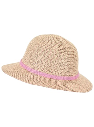 Sterntaler® Strohhut "Pailletten" in Beige/ Rosa