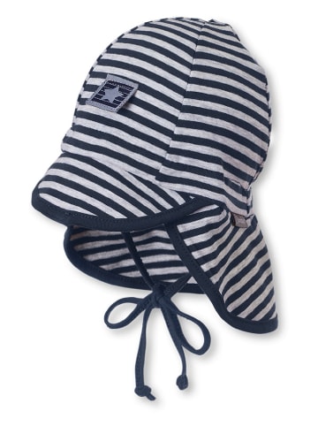 Sterntaler® Schirmmütze in Dunkelblau/ Grau