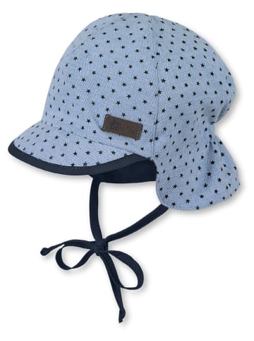 Sterntaler® Schirmmütze mit Nackenschutz in Hellblau