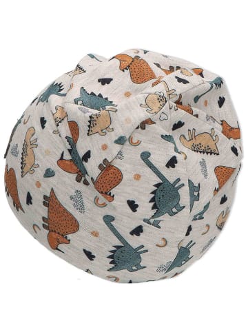Sterntaler® Beanie "Dino" in Hellgrau/ Blau/ Hellbraun