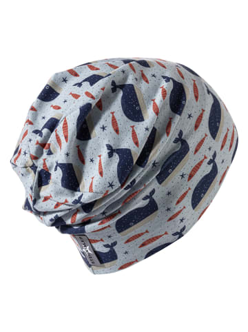 Sterntaler® Beanie "Wale" in Hellblau/ Dunkelblau