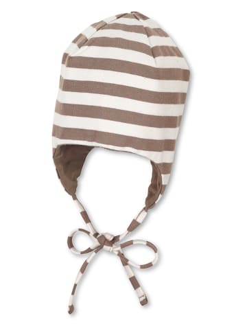 Sterntaler® Wende-Bindemütze in Hellbraun