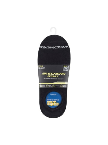 Skechers 3er-Set: Socken in Schwarz
